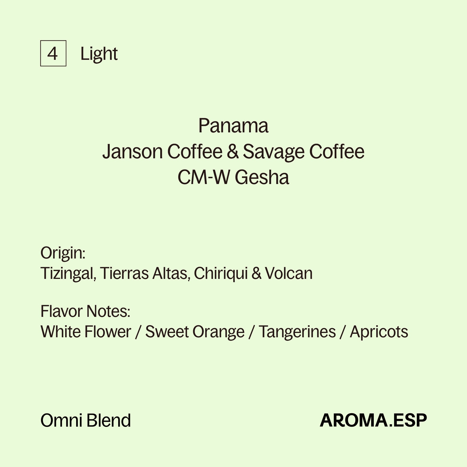 Panama-Janson Coffee&Savage Coffee-Gesha